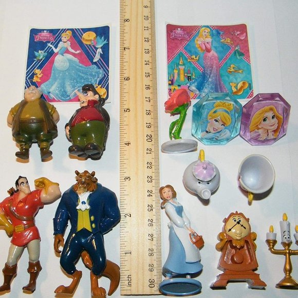 Beauty and the Beast Cake Toppers Cupcake Decorations Set with 10 Figures - Picture 3 of 5